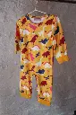 Girls' Dino Long Sleeve Romper