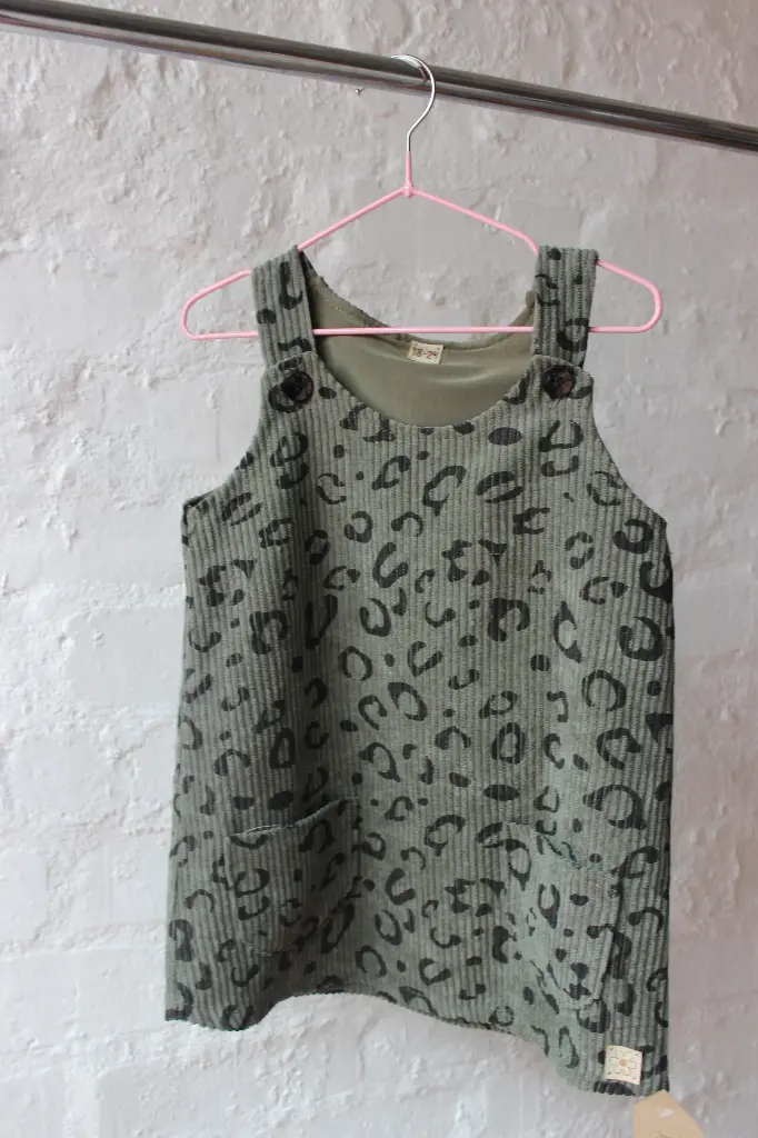 Pinafore Corduroy Dress
