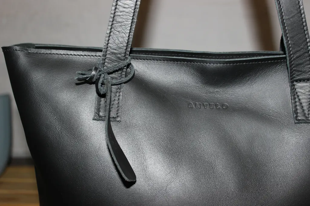 Emmy Leather Tote with Zip