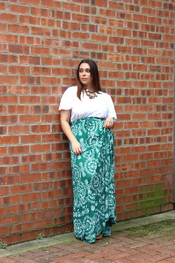 Long Print Skirt