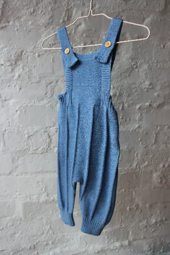 Knitted Romper - Blue