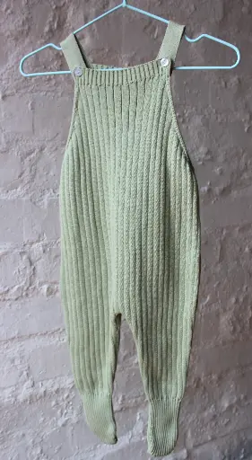 Knitted Romper - Green